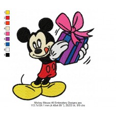 Mickey Mouse 46 Embroidery Designs